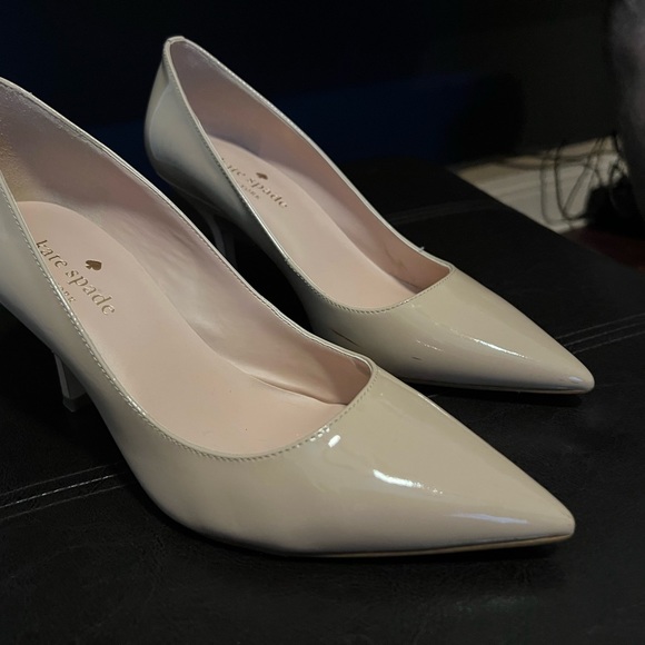 Kate Spade Patent Leather Nude Heels - Picture 3 of 6